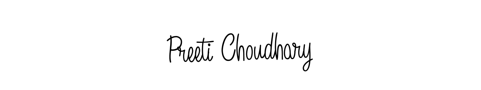 How to make Preeti Choudhary signature? Angelique-Rose-font-FFP is a professional autograph style. Create handwritten signature for Preeti Choudhary name. Preeti Choudhary signature style 5 images and pictures png