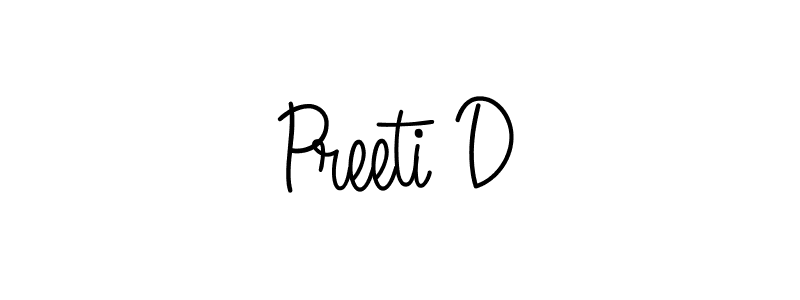 How to Draw Preeti D signature style? Angelique-Rose-font-FFP is a latest design signature styles for name Preeti D. Preeti D signature style 5 images and pictures png
