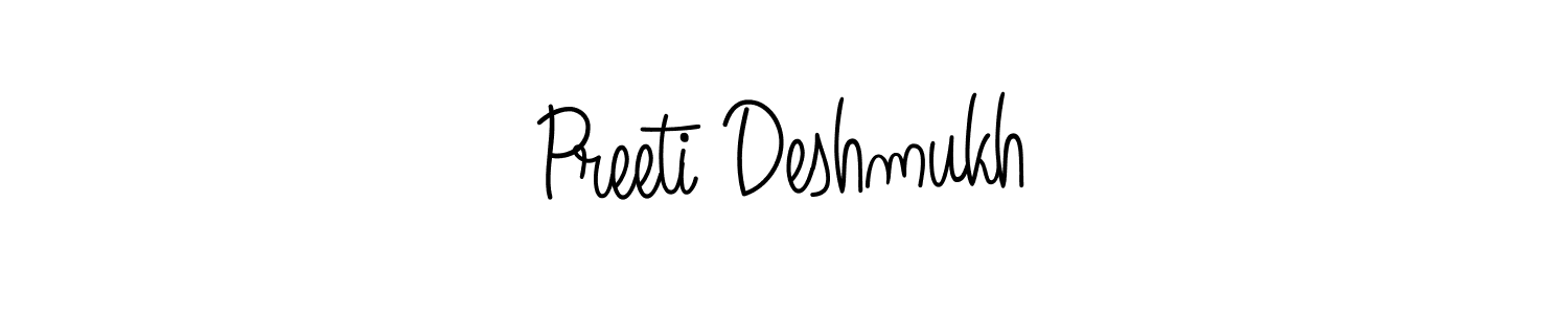 Preeti Deshmukh stylish signature style. Best Handwritten Sign (Angelique-Rose-font-FFP) for my name. Handwritten Signature Collection Ideas for my name Preeti Deshmukh. Preeti Deshmukh signature style 5 images and pictures png