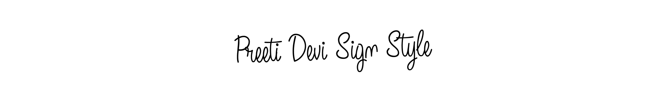 Design your own signature with our free online signature maker. With this signature software, you can create a handwritten (Angelique-Rose-font-FFP) signature for name Preeti Devi Sign Style. Preeti Devi Sign Style signature style 5 images and pictures png