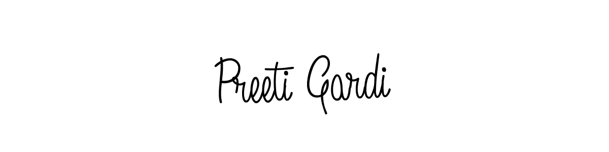 if you are searching for the best signature style for your name Preeti Gardi. so please give up your signature search. here we have designed multiple signature styles  using Angelique-Rose-font-FFP. Preeti Gardi signature style 5 images and pictures png