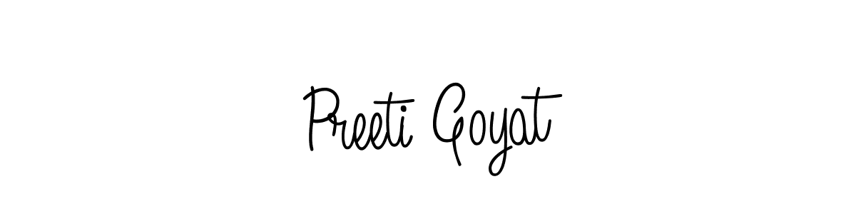 Once you've used our free online signature maker to create your best signature Angelique-Rose-font-FFP style, it's time to enjoy all of the benefits that Preeti Goyat name signing documents. Preeti Goyat signature style 5 images and pictures png