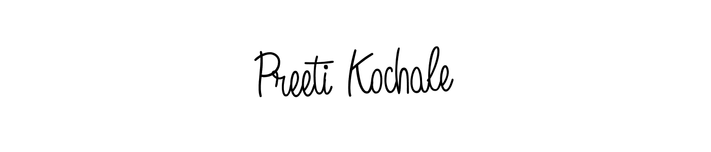 How to make Preeti Kochale signature? Angelique-Rose-font-FFP is a professional autograph style. Create handwritten signature for Preeti Kochale name. Preeti Kochale signature style 5 images and pictures png