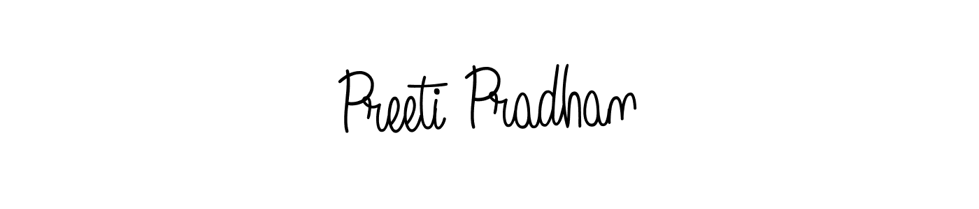 Preeti Pradhan stylish signature style. Best Handwritten Sign (Angelique-Rose-font-FFP) for my name. Handwritten Signature Collection Ideas for my name Preeti Pradhan. Preeti Pradhan signature style 5 images and pictures png