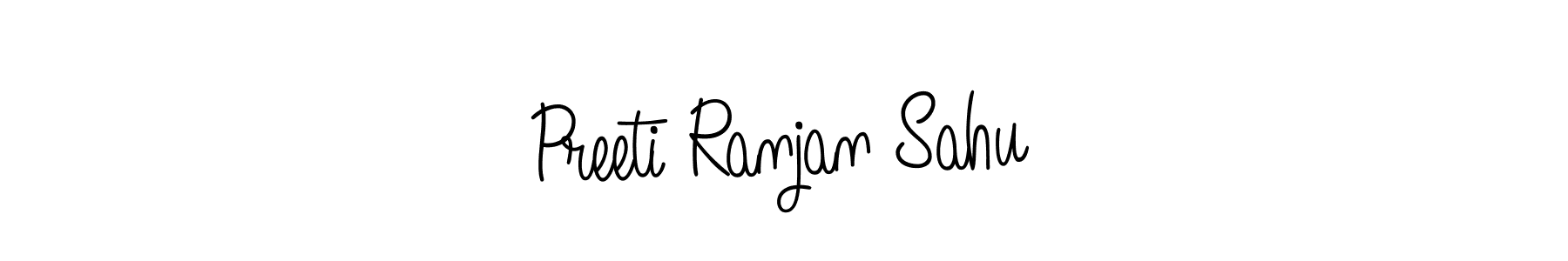 Design your own signature with our free online signature maker. With this signature software, you can create a handwritten (Angelique-Rose-font-FFP) signature for name Preeti Ranjan Sahu. Preeti Ranjan Sahu signature style 5 images and pictures png