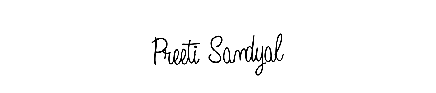 Make a short Preeti Sandyal signature style. Manage your documents anywhere anytime using Angelique-Rose-font-FFP. Create and add eSignatures, submit forms, share and send files easily. Preeti Sandyal signature style 5 images and pictures png