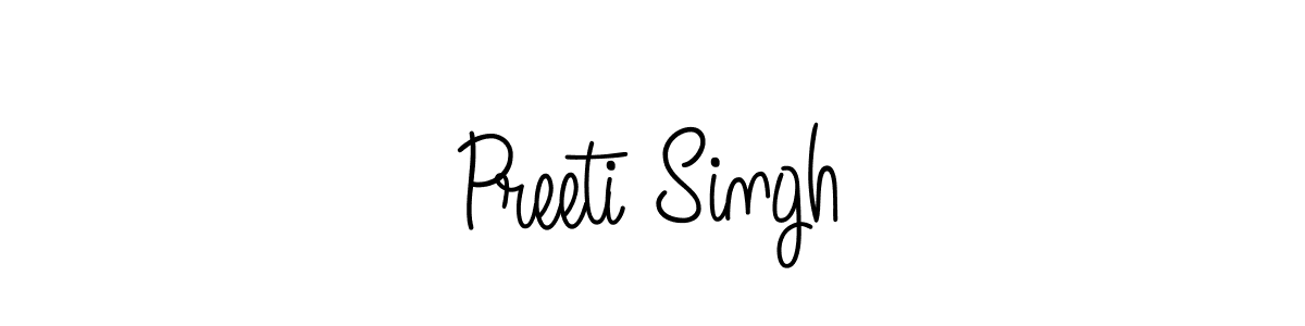 Make a beautiful signature design for name Preeti Singh. With this signature (Angelique-Rose-font-FFP) style, you can create a handwritten signature for free. Preeti Singh signature style 5 images and pictures png