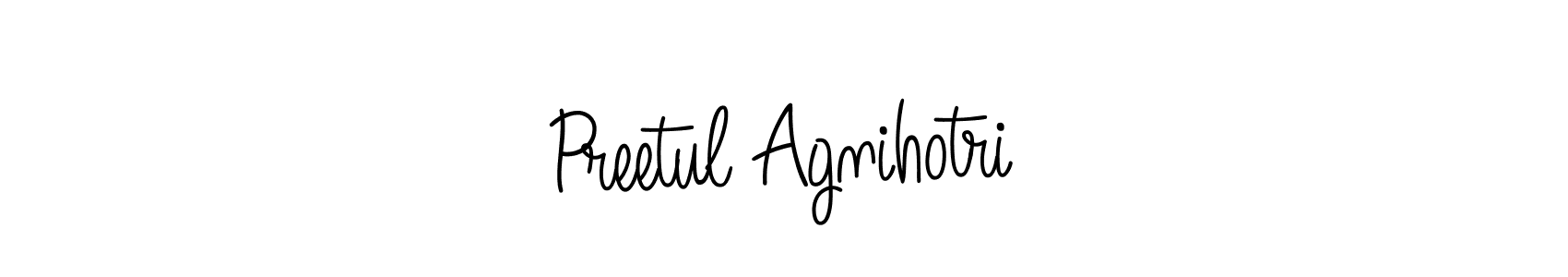 Similarly Angelique-Rose-font-FFP is the best handwritten signature design. Signature creator online .You can use it as an online autograph creator for name Preetul Agnihotri. Preetul Agnihotri signature style 5 images and pictures png
