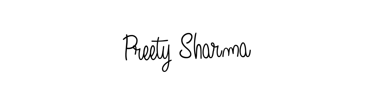 Make a short Preety Sharma signature style. Manage your documents anywhere anytime using Angelique-Rose-font-FFP. Create and add eSignatures, submit forms, share and send files easily. Preety Sharma signature style 5 images and pictures png