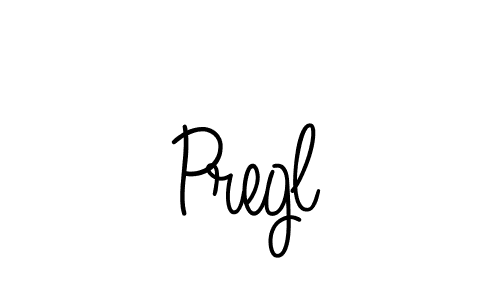 Create a beautiful signature design for name Pregl. With this signature (Angelique-Rose-font-FFP) fonts, you can make a handwritten signature for free. Pregl signature style 5 images and pictures png