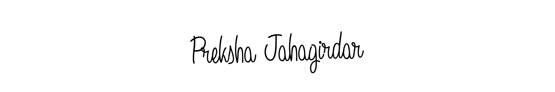 Make a short Preksha Jahagirdar signature style. Manage your documents anywhere anytime using Angelique-Rose-font-FFP. Create and add eSignatures, submit forms, share and send files easily. Preksha Jahagirdar signature style 5 images and pictures png