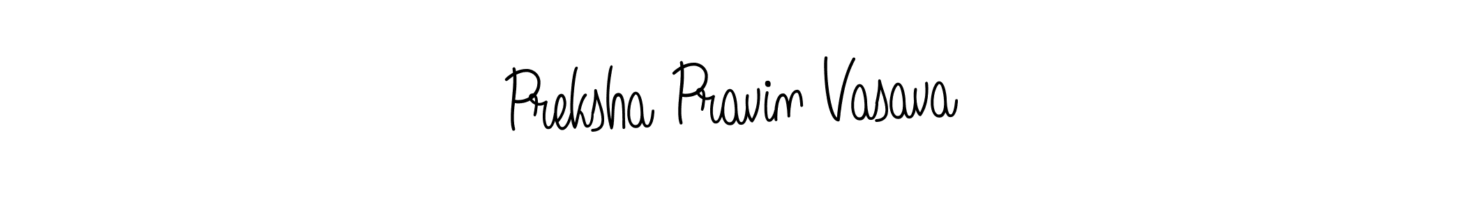 Similarly Angelique-Rose-font-FFP is the best handwritten signature design. Signature creator online .You can use it as an online autograph creator for name Preksha Pravin Vasava. Preksha Pravin Vasava signature style 5 images and pictures png