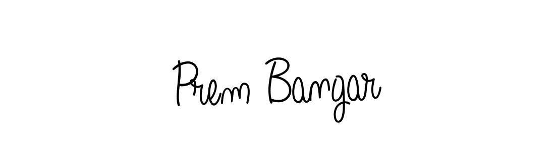 Check out images of Autograph of Prem Bangar name. Actor Prem Bangar Signature Style. Angelique-Rose-font-FFP is a professional sign style online. Prem Bangar signature style 5 images and pictures png