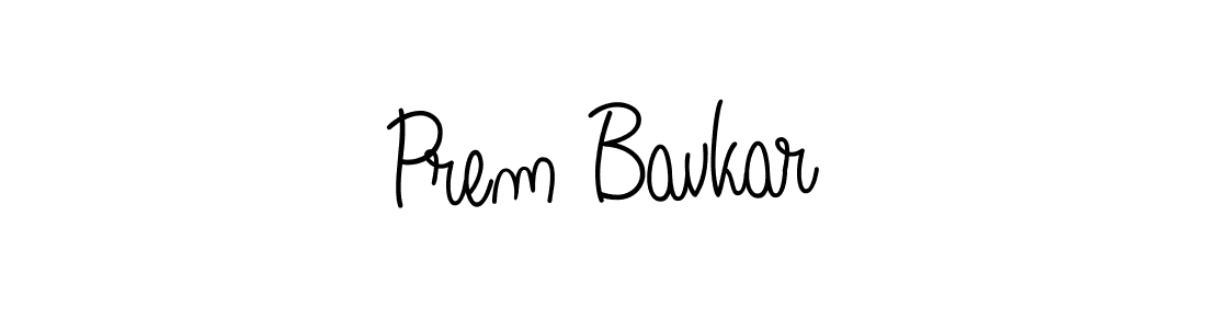 Prem Bavkar stylish signature style. Best Handwritten Sign (Angelique-Rose-font-FFP) for my name. Handwritten Signature Collection Ideas for my name Prem Bavkar. Prem Bavkar signature style 5 images and pictures png