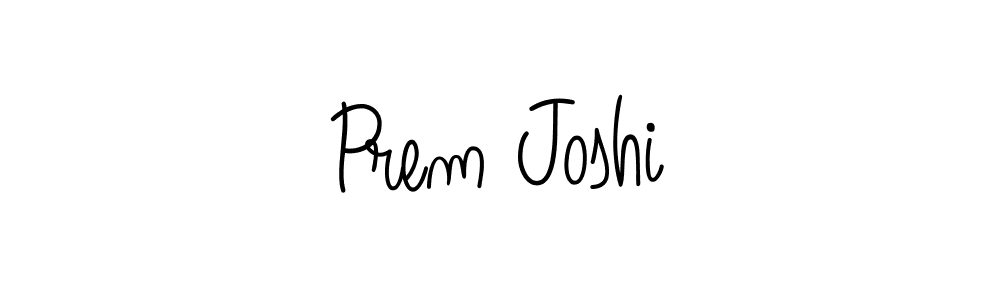 Use a signature maker to create a handwritten signature online. With this signature software, you can design (Angelique-Rose-font-FFP) your own signature for name Prem Joshi. Prem Joshi signature style 5 images and pictures png