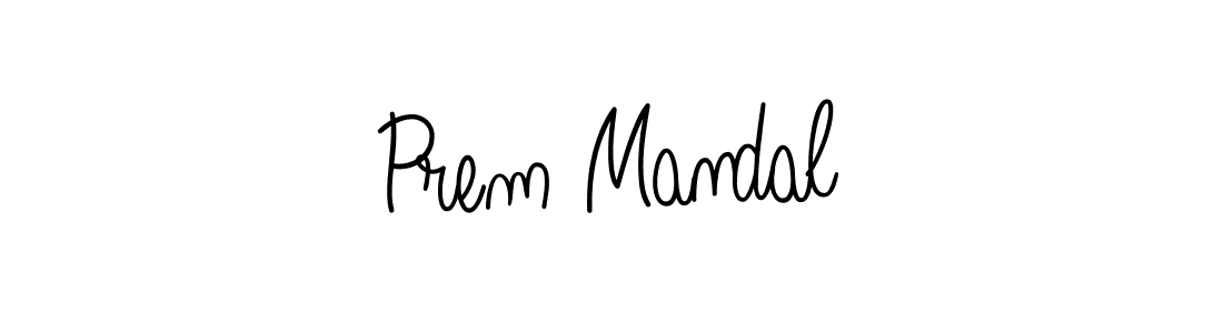 Prem Mandal stylish signature style. Best Handwritten Sign (Angelique-Rose-font-FFP) for my name. Handwritten Signature Collection Ideas for my name Prem Mandal. Prem Mandal signature style 5 images and pictures png