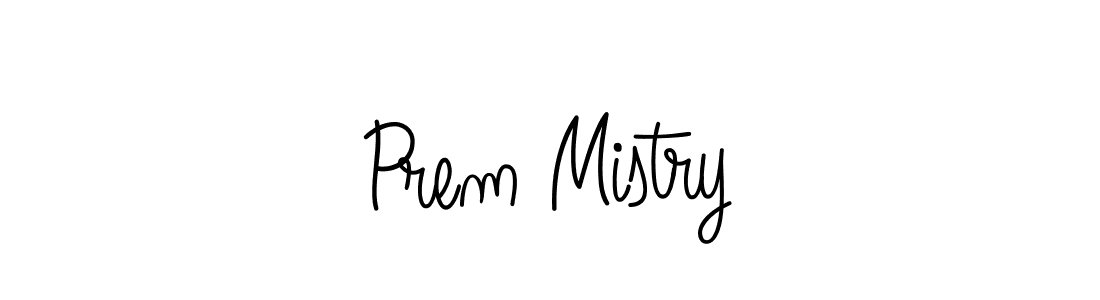 Prem Mistry stylish signature style. Best Handwritten Sign (Angelique-Rose-font-FFP) for my name. Handwritten Signature Collection Ideas for my name Prem Mistry. Prem Mistry signature style 5 images and pictures png