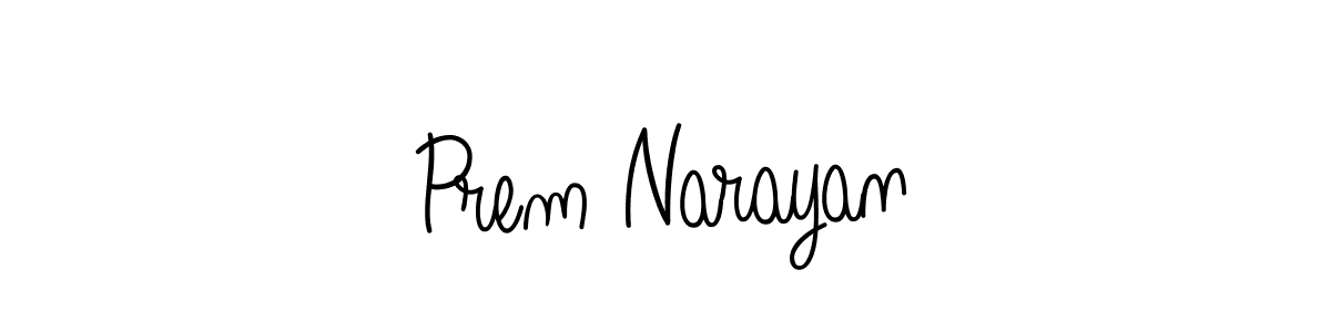 Prem Narayan stylish signature style. Best Handwritten Sign (Angelique-Rose-font-FFP) for my name. Handwritten Signature Collection Ideas for my name Prem Narayan. Prem Narayan signature style 5 images and pictures png