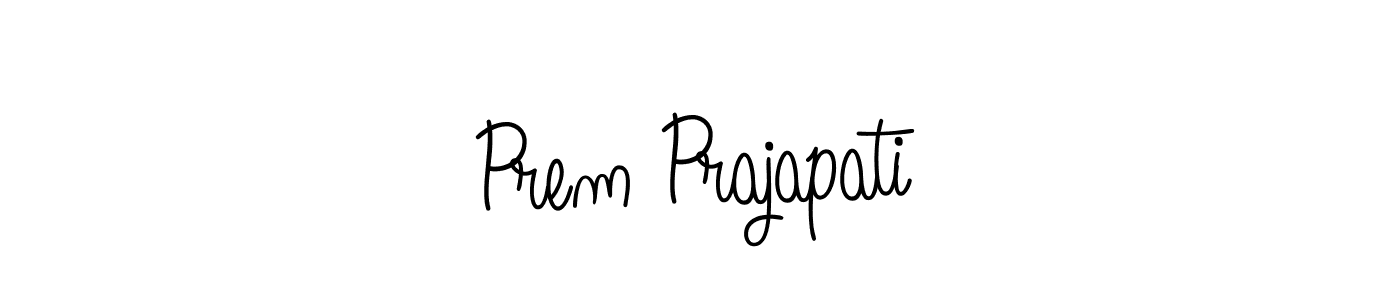 How to Draw Prem Prajapati signature style? Angelique-Rose-font-FFP is a latest design signature styles for name Prem Prajapati. Prem Prajapati signature style 5 images and pictures png