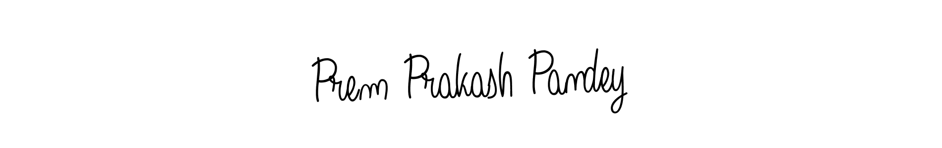 The best way (Angelique-Rose-font-FFP) to make a short signature is to pick only two or three words in your name. The name Prem Prakash Pandey include a total of six letters. For converting this name. Prem Prakash Pandey signature style 5 images and pictures png