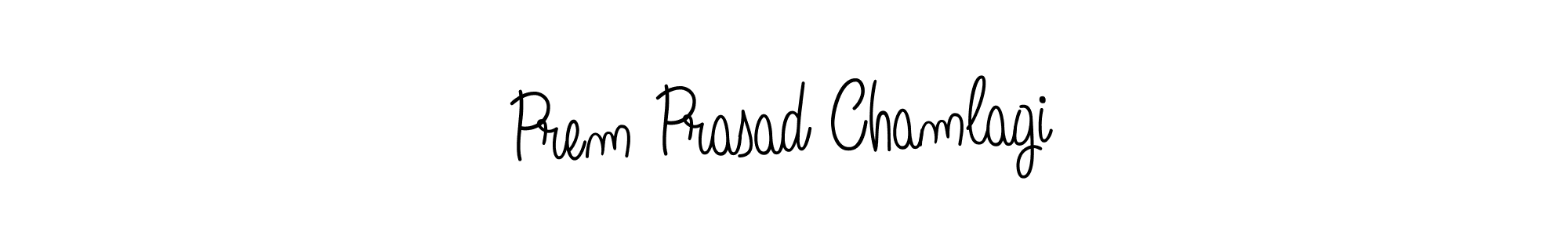How to make Prem Prasad Chamlagi name signature. Use Angelique-Rose-font-FFP style for creating short signs online. This is the latest handwritten sign. Prem Prasad Chamlagi signature style 5 images and pictures png