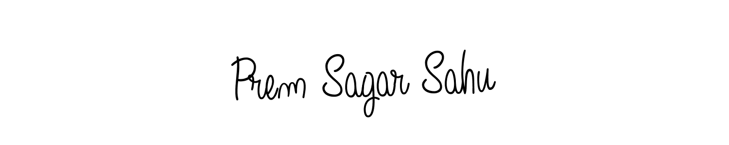 You should practise on your own different ways (Angelique-Rose-font-FFP) to write your name (Prem Sagar Sahu) in signature. don't let someone else do it for you. Prem Sagar Sahu signature style 5 images and pictures png