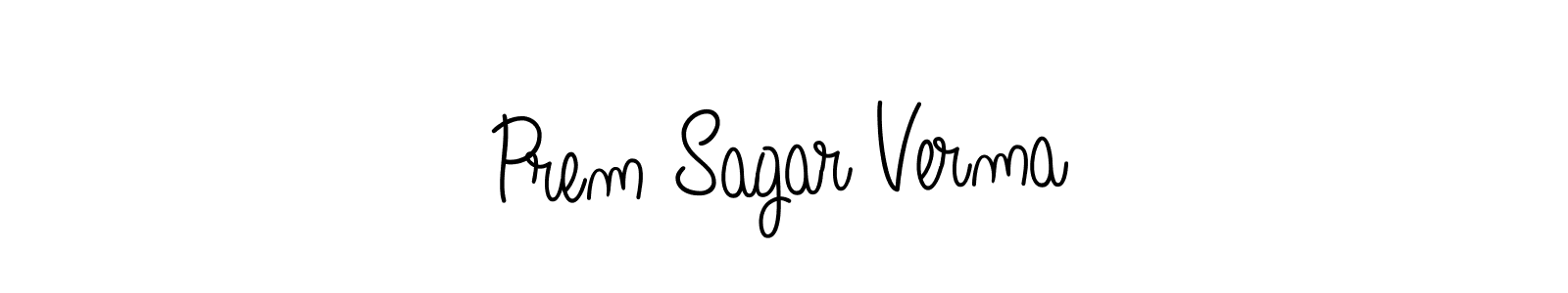 How to make Prem Sagar Verma name signature. Use Angelique-Rose-font-FFP style for creating short signs online. This is the latest handwritten sign. Prem Sagar Verma signature style 5 images and pictures png