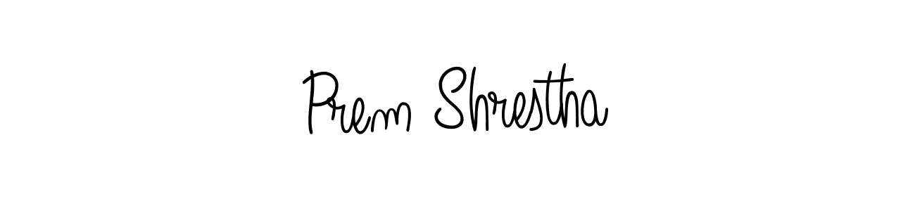 Design your own signature with our free online signature maker. With this signature software, you can create a handwritten (Angelique-Rose-font-FFP) signature for name Prem Shrestha. Prem Shrestha signature style 5 images and pictures png