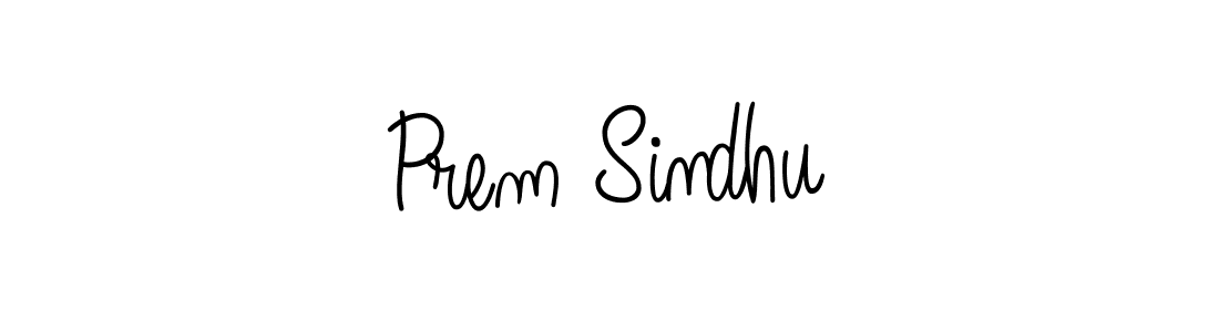 Prem Sindhu stylish signature style. Best Handwritten Sign (Angelique-Rose-font-FFP) for my name. Handwritten Signature Collection Ideas for my name Prem Sindhu. Prem Sindhu signature style 5 images and pictures png