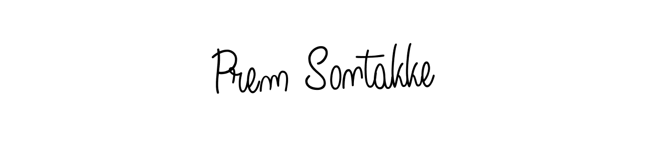 Create a beautiful signature design for name Prem Sontakke. With this signature (Angelique-Rose-font-FFP) fonts, you can make a handwritten signature for free. Prem Sontakke signature style 5 images and pictures png
