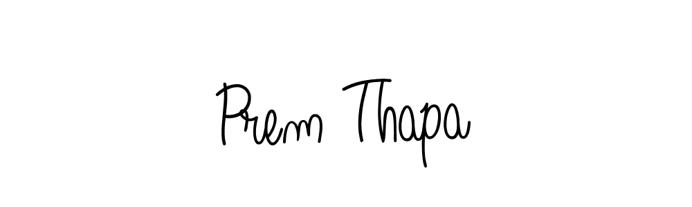 You should practise on your own different ways (Angelique-Rose-font-FFP) to write your name (Prem Thapa) in signature. don't let someone else do it for you. Prem Thapa signature style 5 images and pictures png
