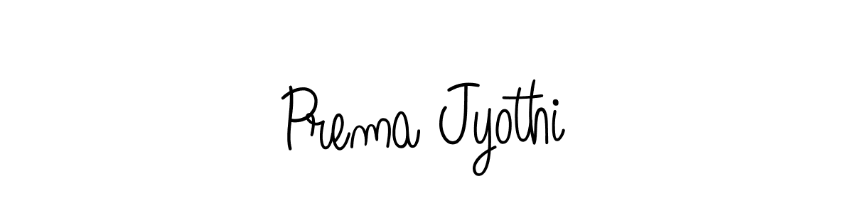 You should practise on your own different ways (Angelique-Rose-font-FFP) to write your name (Prema Jyothi) in signature. don't let someone else do it for you. Prema Jyothi signature style 5 images and pictures png