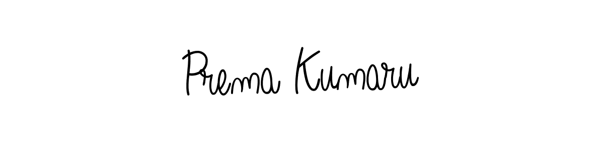 How to make Prema Kumaru name signature. Use Angelique-Rose-font-FFP style for creating short signs online. This is the latest handwritten sign. Prema Kumaru signature style 5 images and pictures png