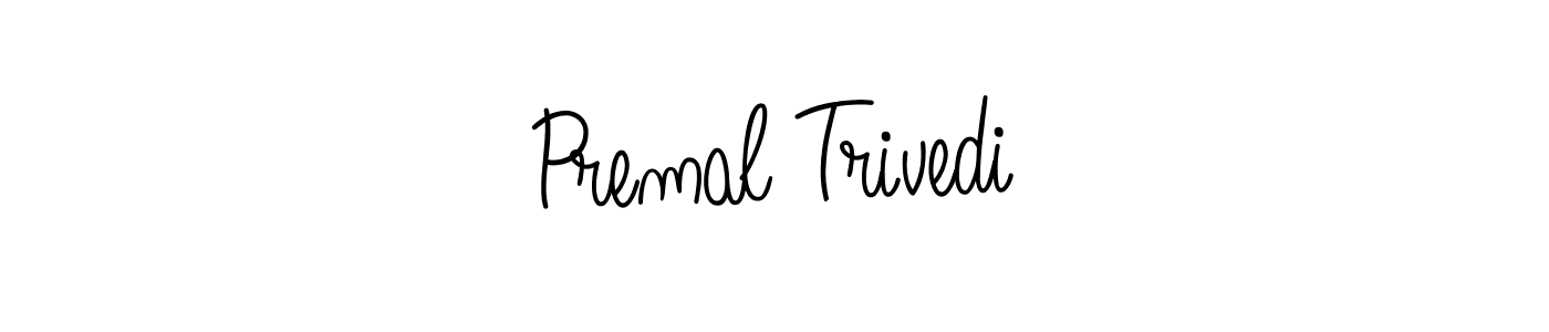 Create a beautiful signature design for name Premal Trivedi. With this signature (Angelique-Rose-font-FFP) fonts, you can make a handwritten signature for free. Premal Trivedi signature style 5 images and pictures png