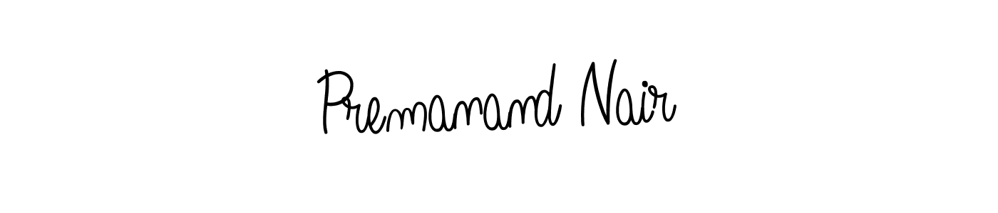 Make a beautiful signature design for name Premanand Nair. With this signature (Angelique-Rose-font-FFP) style, you can create a handwritten signature for free. Premanand Nair signature style 5 images and pictures png