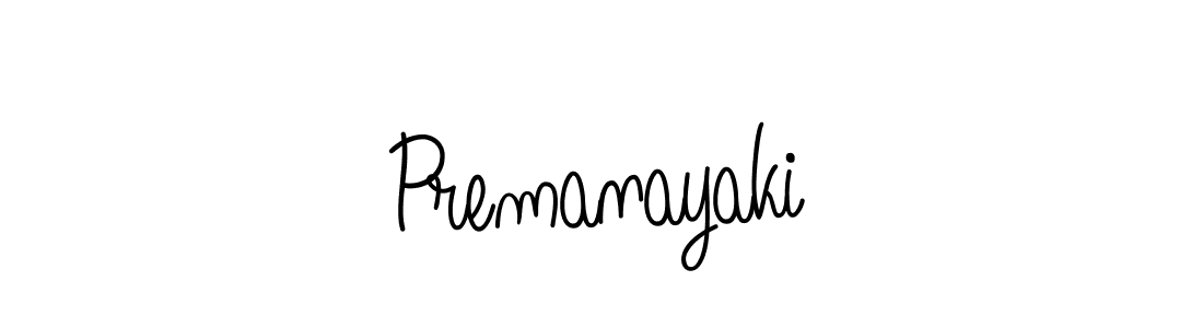 How to make Premanayaki name signature. Use Angelique-Rose-font-FFP style for creating short signs online. This is the latest handwritten sign. Premanayaki signature style 5 images and pictures png