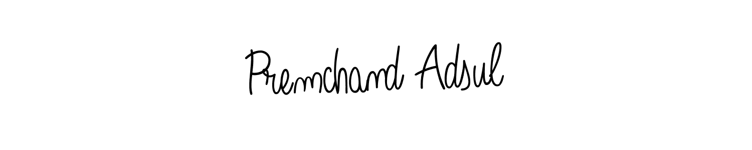 Similarly Angelique-Rose-font-FFP is the best handwritten signature design. Signature creator online .You can use it as an online autograph creator for name Premchand Adsul. Premchand Adsul signature style 5 images and pictures png