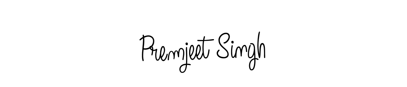 The best way (Angelique-Rose-font-FFP) to make a short signature is to pick only two or three words in your name. The name Premjeet Singh include a total of six letters. For converting this name. Premjeet Singh signature style 5 images and pictures png