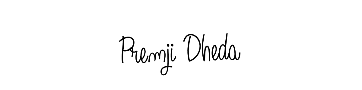 How to make Premji Dheda signature? Angelique-Rose-font-FFP is a professional autograph style. Create handwritten signature for Premji Dheda name. Premji Dheda signature style 5 images and pictures png