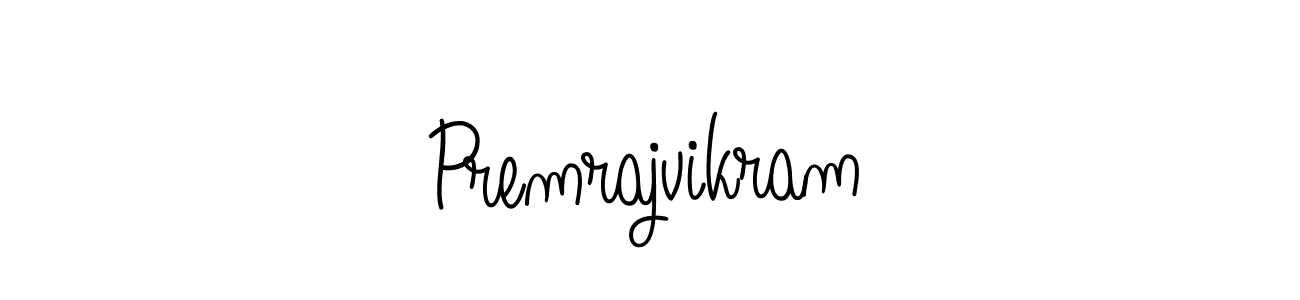 Use a signature maker to create a handwritten signature online. With this signature software, you can design (Angelique-Rose-font-FFP) your own signature for name Premrajvikram. Premrajvikram signature style 5 images and pictures png