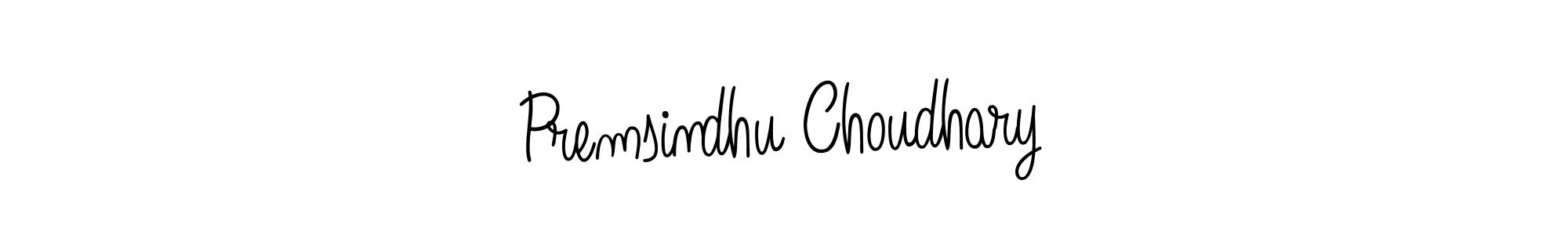 Design your own signature with our free online signature maker. With this signature software, you can create a handwritten (Angelique-Rose-font-FFP) signature for name Premsindhu Choudhary. Premsindhu Choudhary signature style 5 images and pictures png