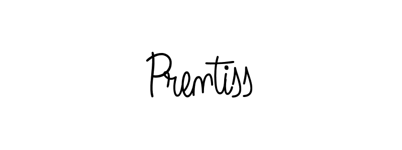 You should practise on your own different ways (Angelique-Rose-font-FFP) to write your name (Prentiss) in signature. don't let someone else do it for you. Prentiss signature style 5 images and pictures png