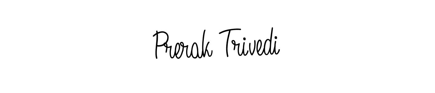 How to make Prerak Trivedi name signature. Use Angelique-Rose-font-FFP style for creating short signs online. This is the latest handwritten sign. Prerak Trivedi signature style 5 images and pictures png