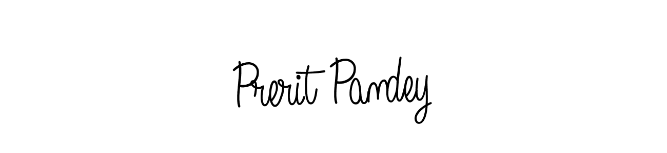 Make a beautiful signature design for name Prerit Pandey. With this signature (Angelique-Rose-font-FFP) style, you can create a handwritten signature for free. Prerit Pandey signature style 5 images and pictures png