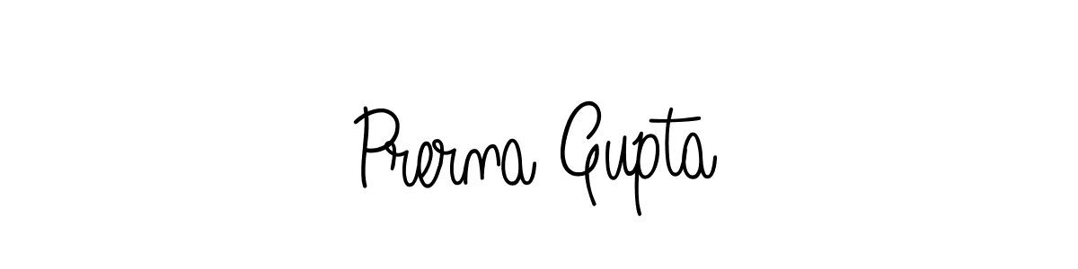 Make a beautiful signature design for name Prerna Gupta. With this signature (Angelique-Rose-font-FFP) style, you can create a handwritten signature for free. Prerna Gupta signature style 5 images and pictures png