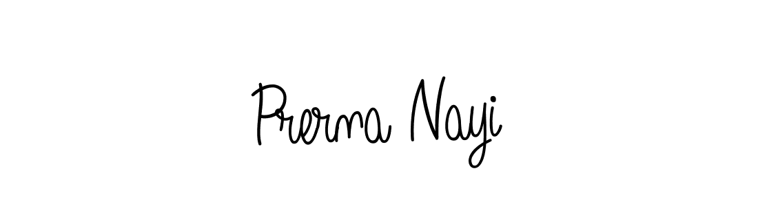 Design your own signature with our free online signature maker. With this signature software, you can create a handwritten (Angelique-Rose-font-FFP) signature for name Prerna Nayi. Prerna Nayi signature style 5 images and pictures png