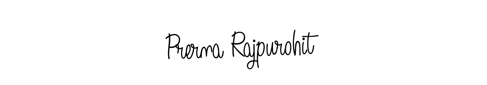 The best way (Angelique-Rose-font-FFP) to make a short signature is to pick only two or three words in your name. The name Prerna Rajpurohit include a total of six letters. For converting this name. Prerna Rajpurohit signature style 5 images and pictures png