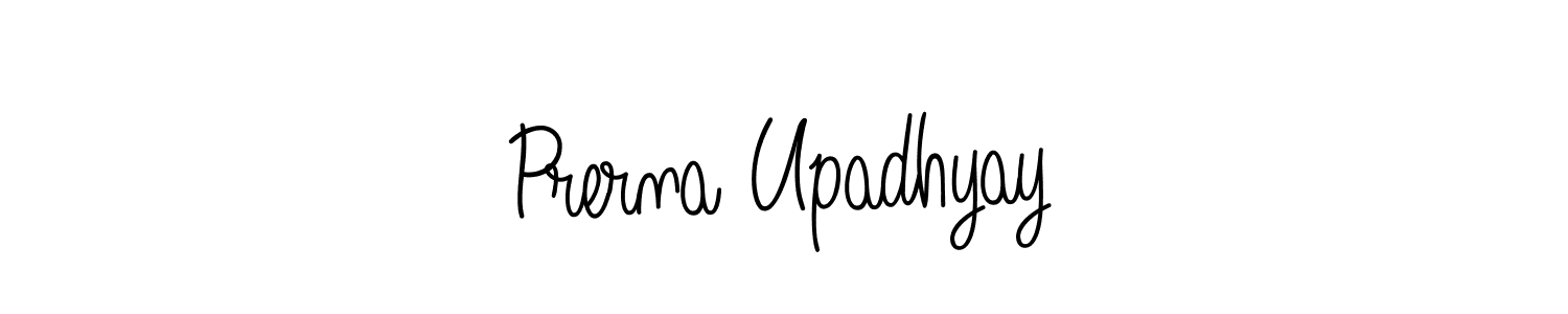 Create a beautiful signature design for name Prerna Upadhyay. With this signature (Angelique-Rose-font-FFP) fonts, you can make a handwritten signature for free. Prerna Upadhyay signature style 5 images and pictures png