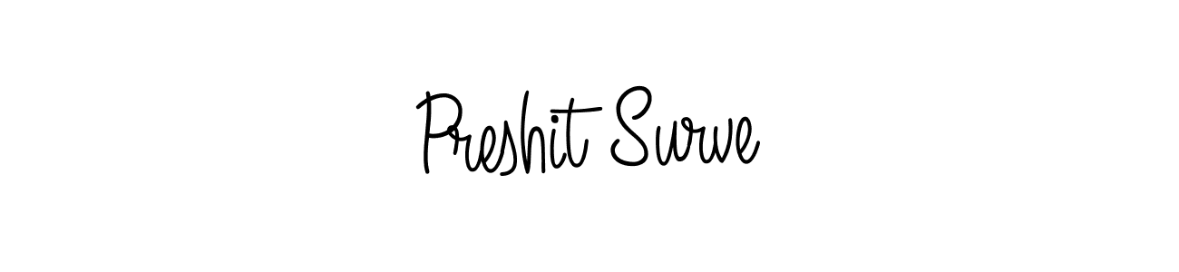 if you are searching for the best signature style for your name Preshit Surve. so please give up your signature search. here we have designed multiple signature styles  using Angelique-Rose-font-FFP. Preshit Surve signature style 5 images and pictures png