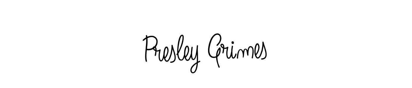 How to Draw Presley Grimes signature style? Angelique-Rose-font-FFP is a latest design signature styles for name Presley Grimes. Presley Grimes signature style 5 images and pictures png